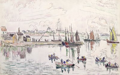 Der Hafen von Lomalo, Bretagne, 1922 von Paul Signac